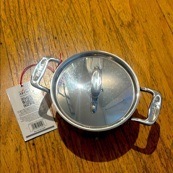 💕last one💕NWT All-Clad Stainless Steel Mini Pot with Lid - Picture 1 of 7